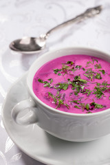 Cold beet soup