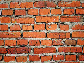 Old grunge brick wall background