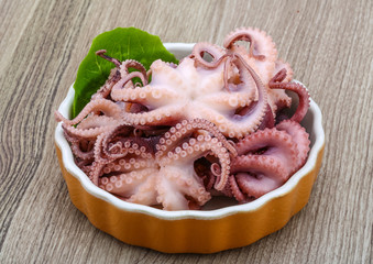 Marinated octopus