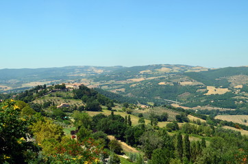 Hügellandschaft in Umbrien
