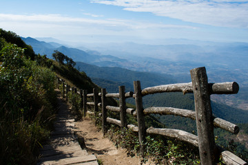 Fototapeta na wymiar Doi Inthanon, The height-est mountain in Thailand