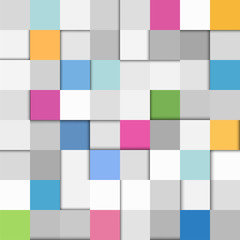 Squares flat background