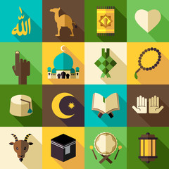 Islam Flat Modern Icon Vector Illustration Eid Mubarak