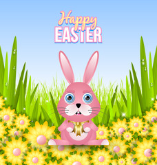 Happy Easter card template