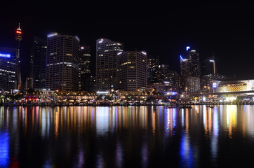 Fototapeta na wymiar Sydney Darling Harbour Skyline