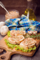 bread with pate