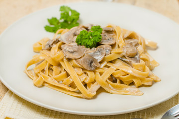 Pasta with Mushrooms