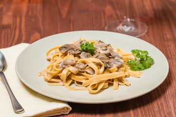 Pasta with Mushrooms