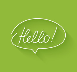Hello Speech Bubble