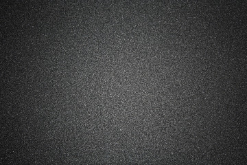 Black Coarse Sandpaper Surface Texture.