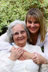 Fototapeta premium Glückliche Seniorin