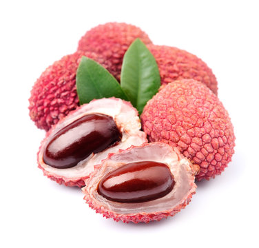 Sweet lychees fruits