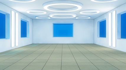 Futuristic corridor science fiction