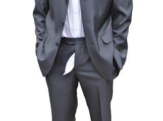 Men forgot to zip up his pants