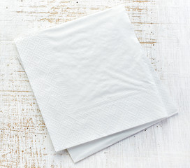 white paper napkins