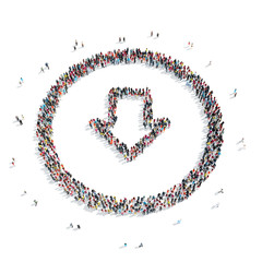 group  people  shape  arrow