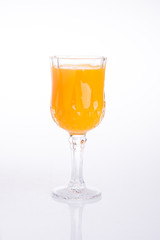 orange juice on a background