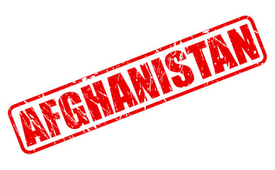 AFGHANISTAN red stamp text