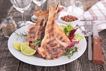 grilled lamb chop