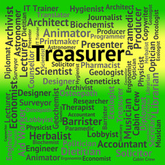 Treasurer Job Means Text Hiring And Career