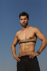 Fototapeta premium young sex runner posing