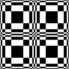 design element. black and white squares seamless pattern