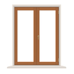 simple wooden window