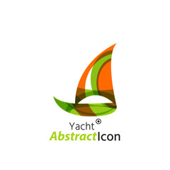 Abstract geometric business corporate emblem