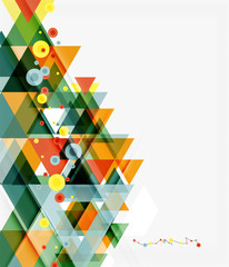 Clean colorful unusual geometric pattern design