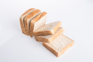 bread slice on a background