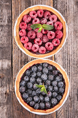 raspberry and blueberry pie