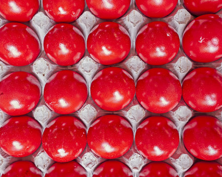 red easter eggs for sale, colorful background