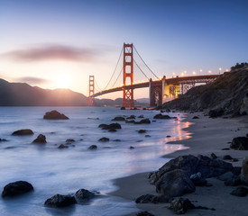Golden Gate bridge in San Francisco Kalifornien