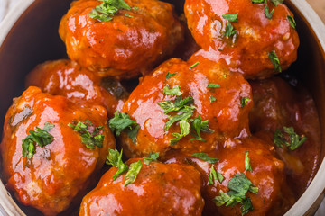 Meatballs in tomato sauce