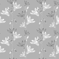 cornflower pattern grey