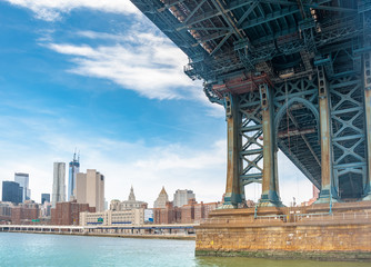 New York City with Manhattan skyline over Hudson River