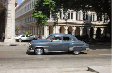 Classic American cars in use on the streets of Havana, Cuba