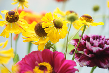 Яркий букет цветов