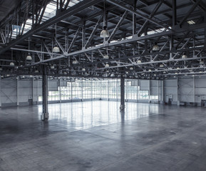 Interior of an empty warehouse