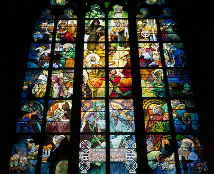 Stained glass window