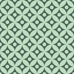 Retro mint different vector seamless patterns