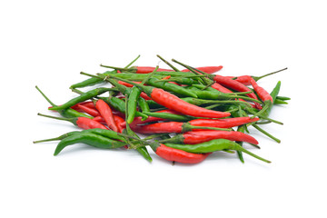 Isolated Thai chili herb