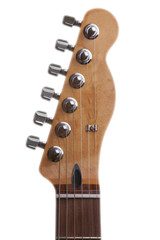 Guitar on a white background