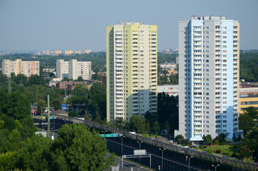 Residential skyscrapers in Katowice (Poland)