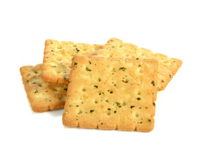 Cracker isolated on white