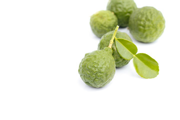 Bergamot on white background.