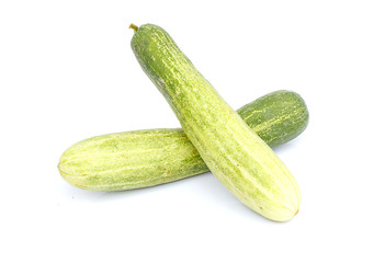 Cucumber isolated on white background.