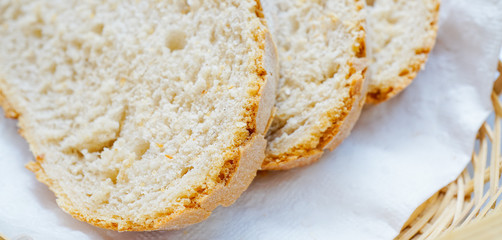 sliced baguette