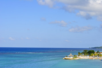 Obraz premium Tip of Ocho Rios Jamaica in the Caribbean