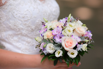 Wedding bouquet close-up